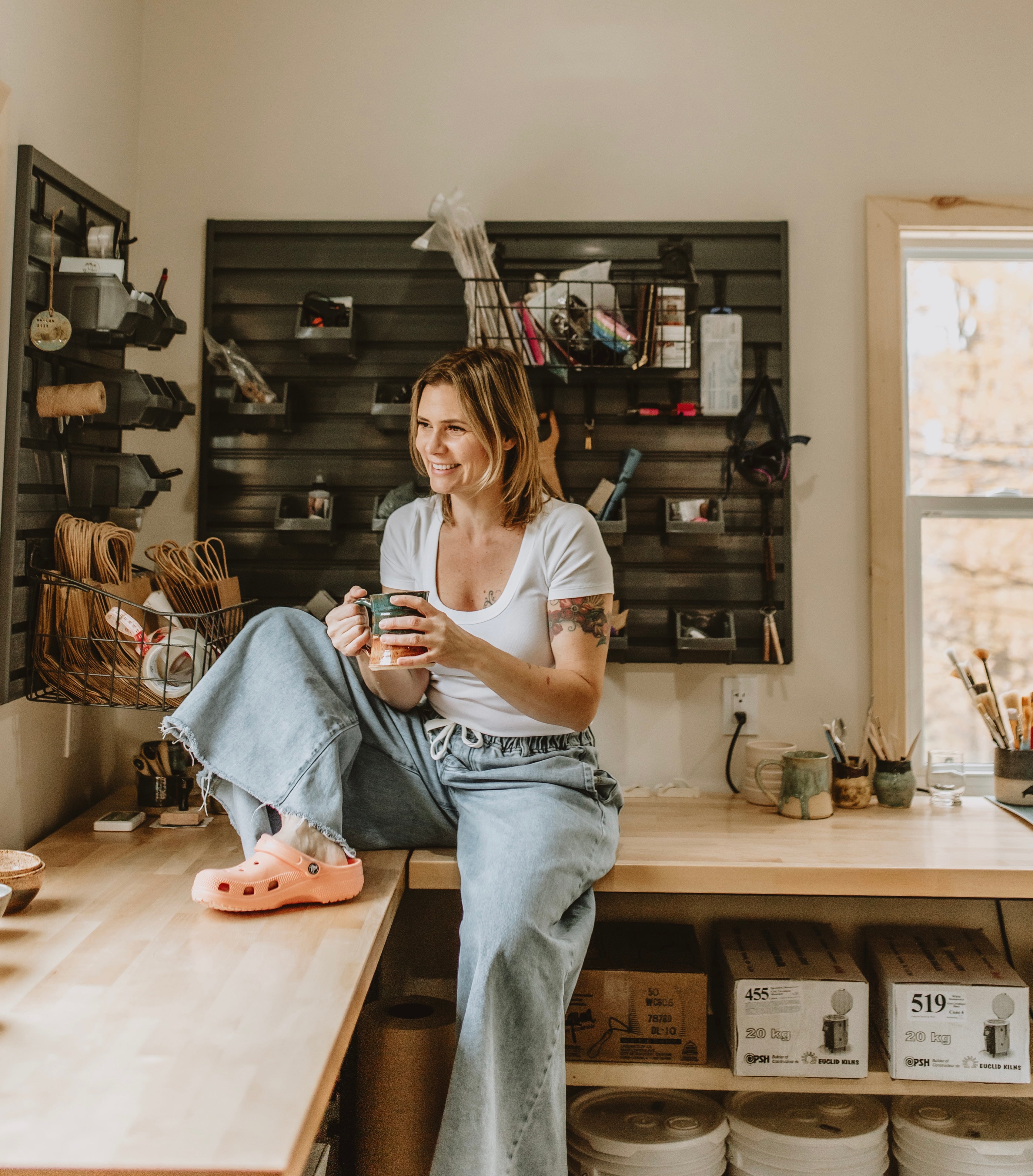 Clay Mugs, Cups, Bowls, Herb Strippers and More