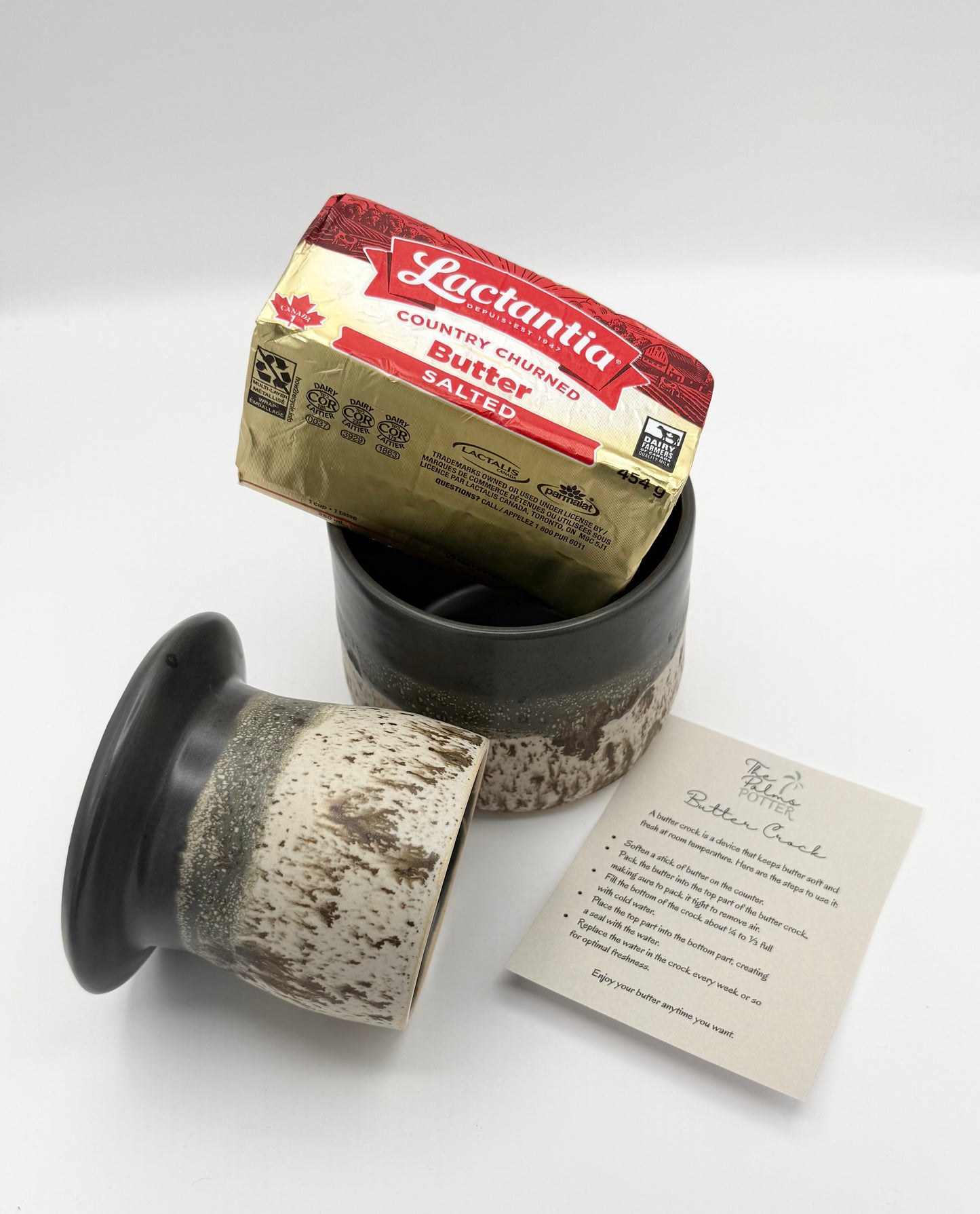 River Rock Butter Crock