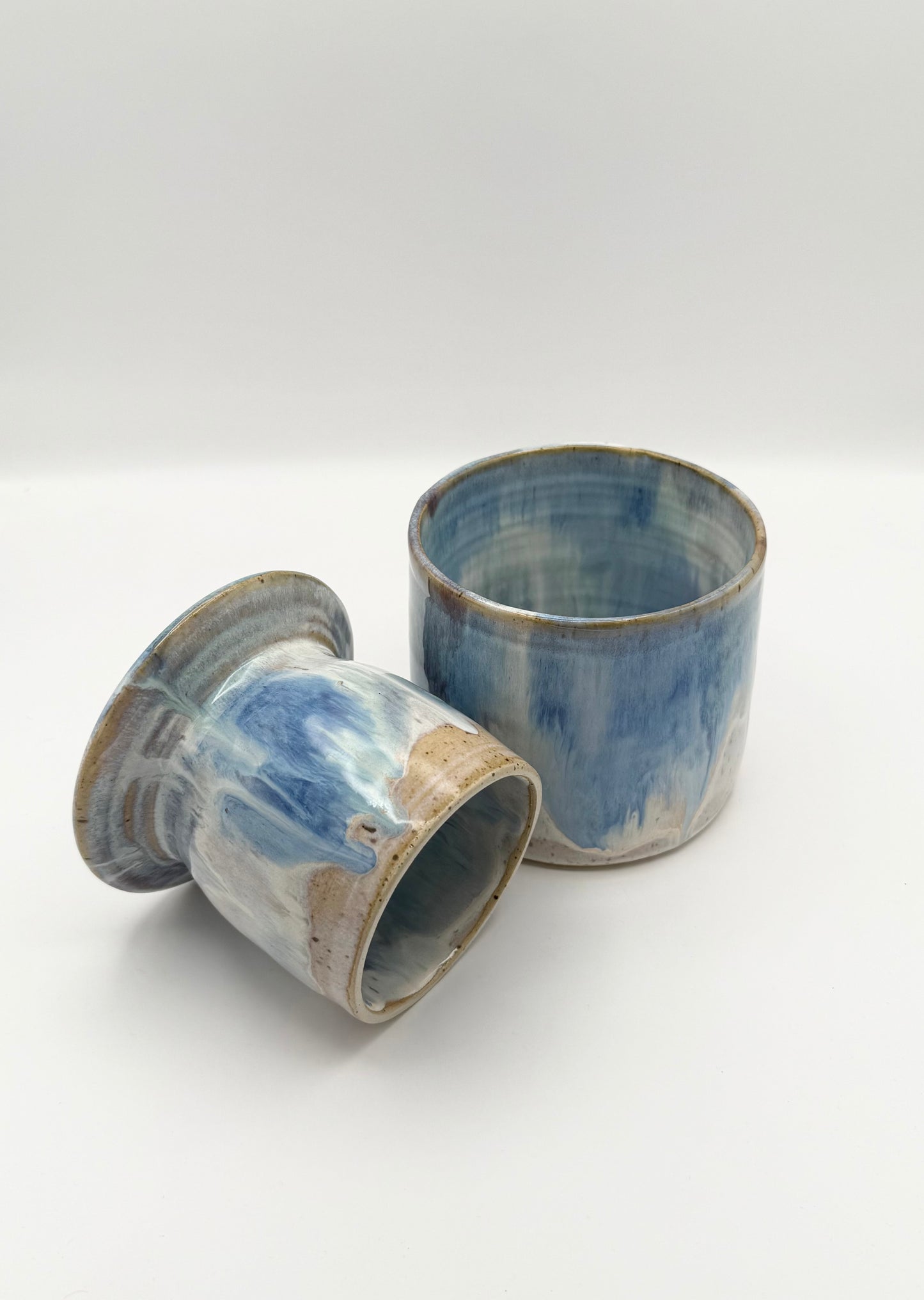 Watercolor Butter Crock