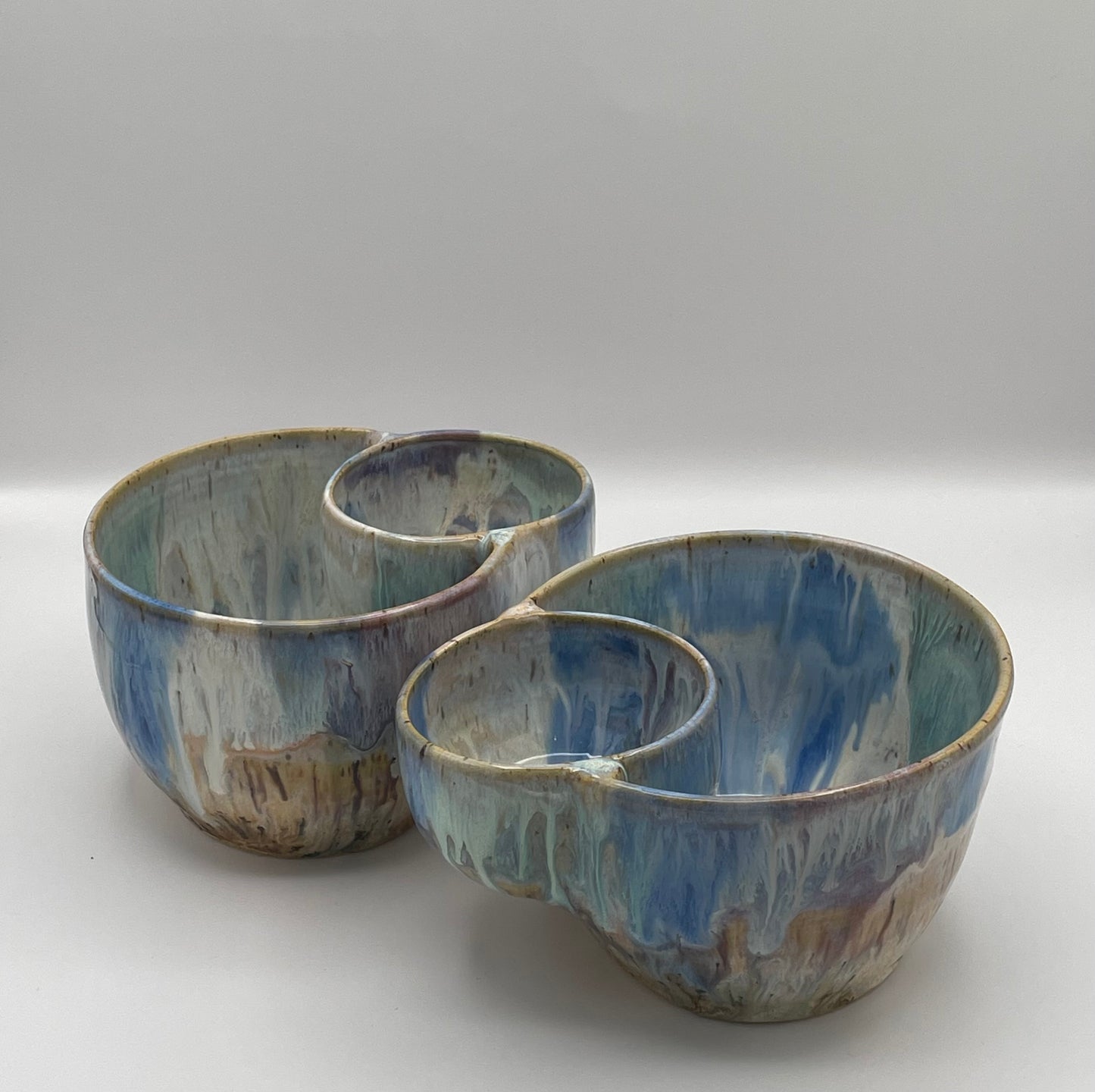 Watercolor Double Bowl