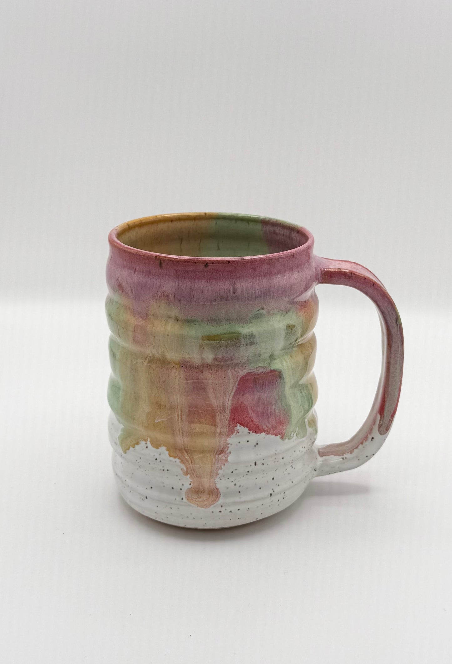 Rainbow Sorbet Tall Wavy Mug