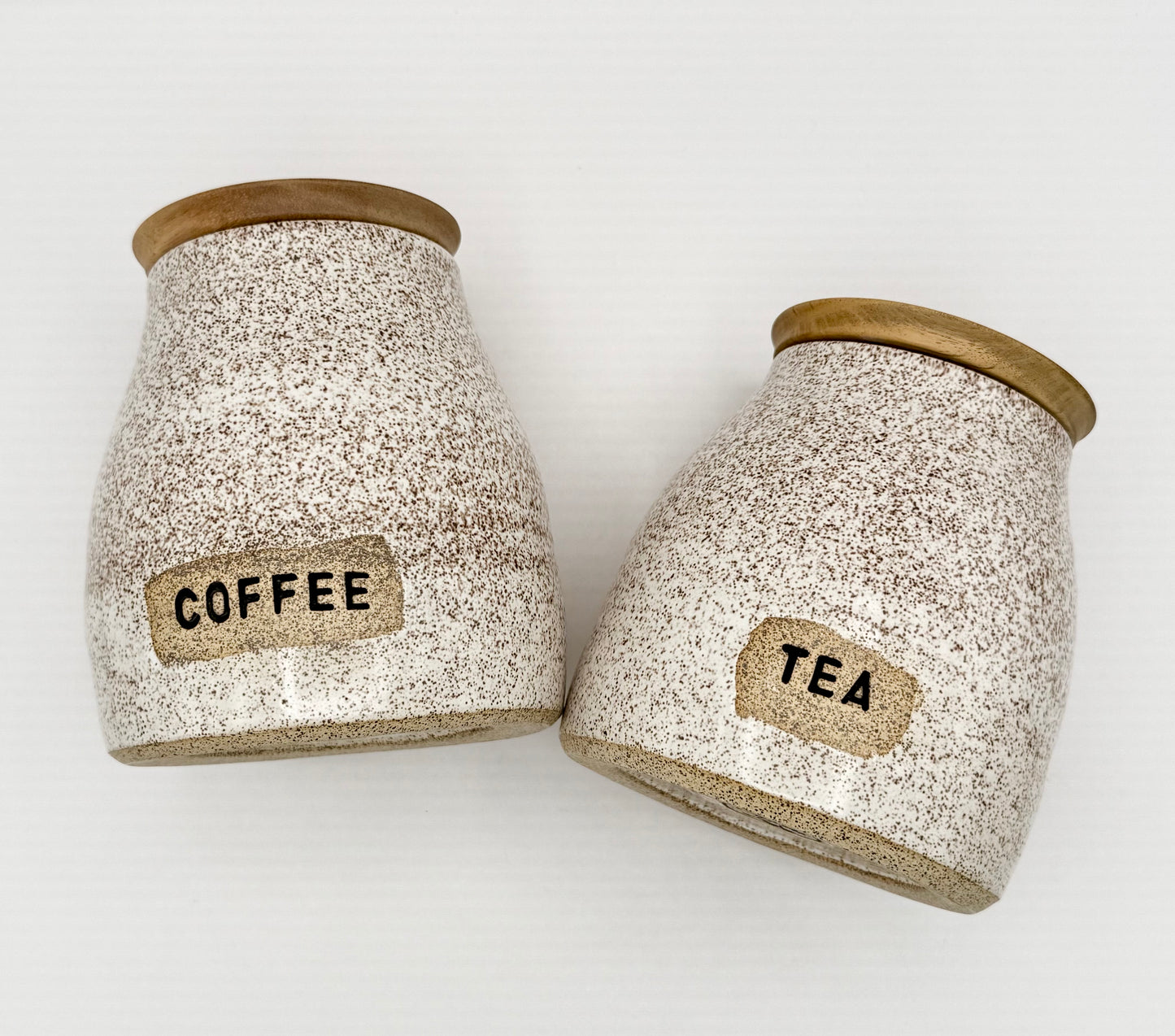 Canister Set with Wooden Lids