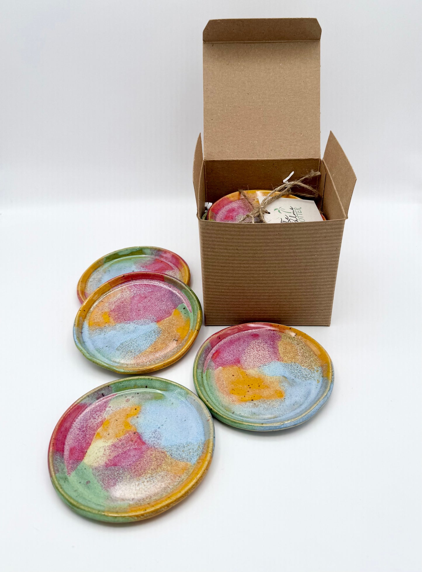 Pottery Coaster Set