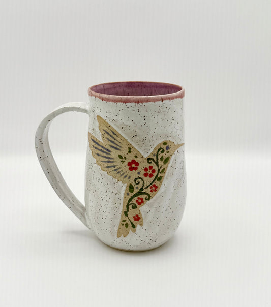 Floral Hummingbird Mug