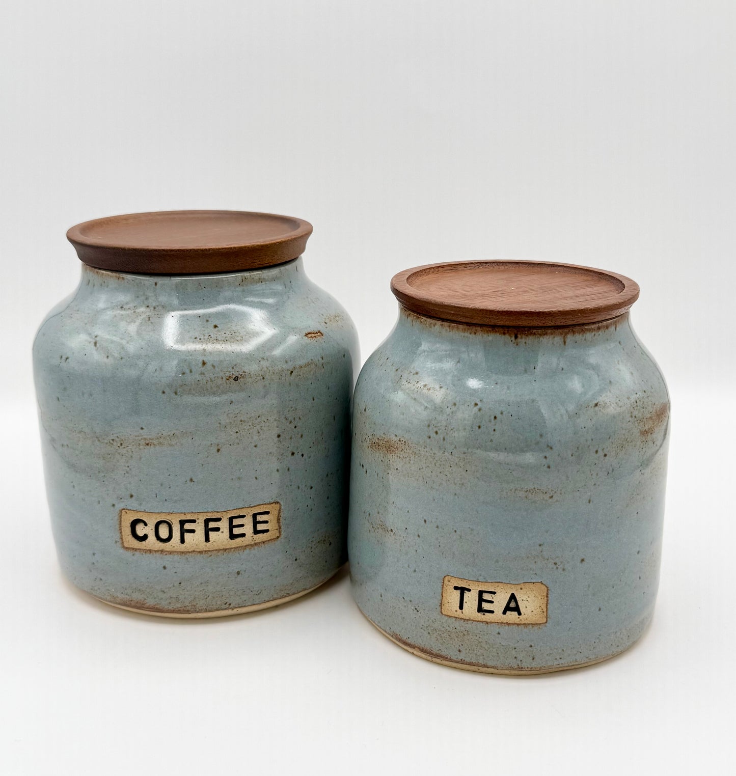 Canister Set with Wooden Lids