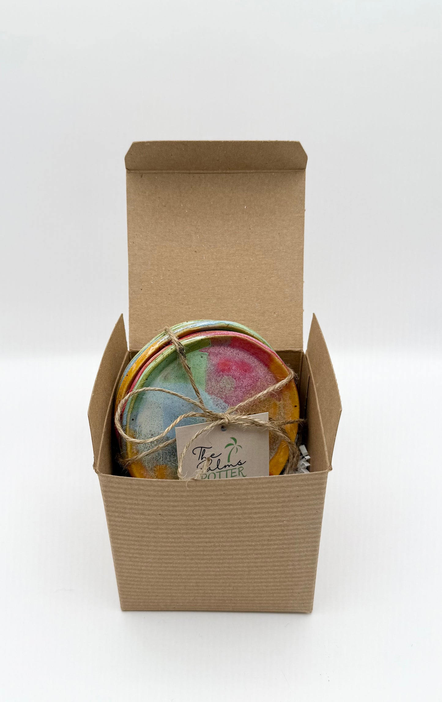 Pottery Coaster Set