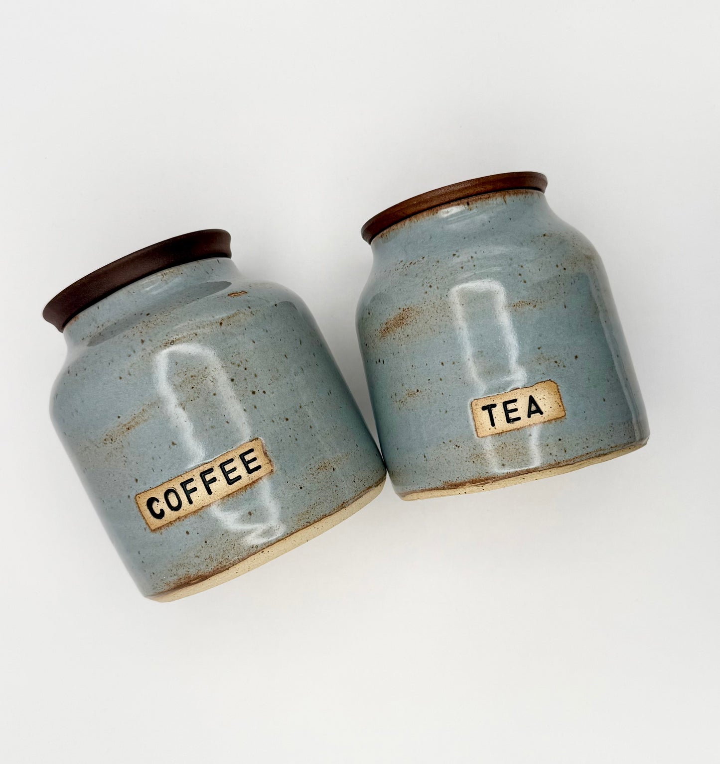 Canister Set with Wooden Lids