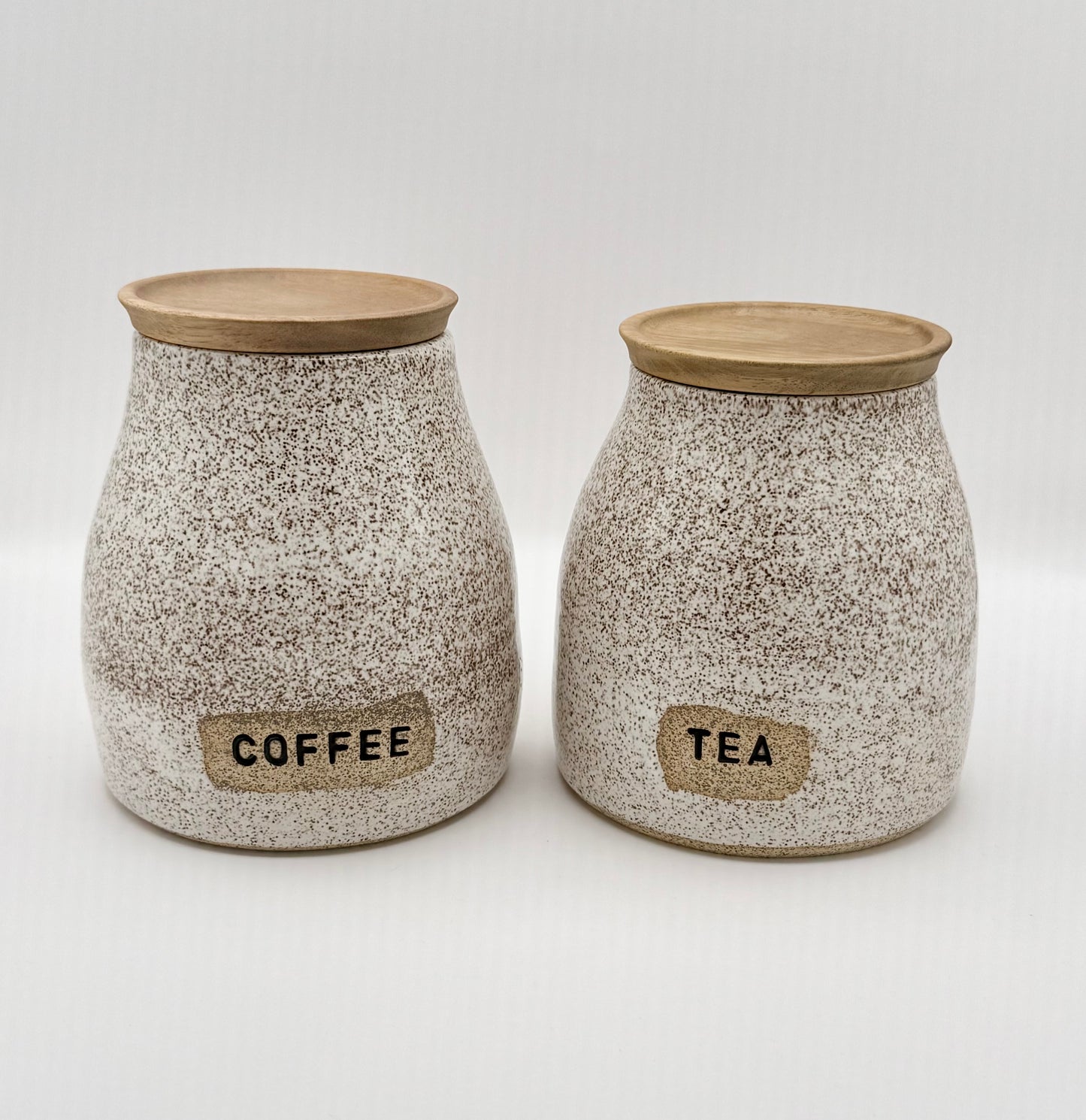 Canister Set with Wooden Lids
