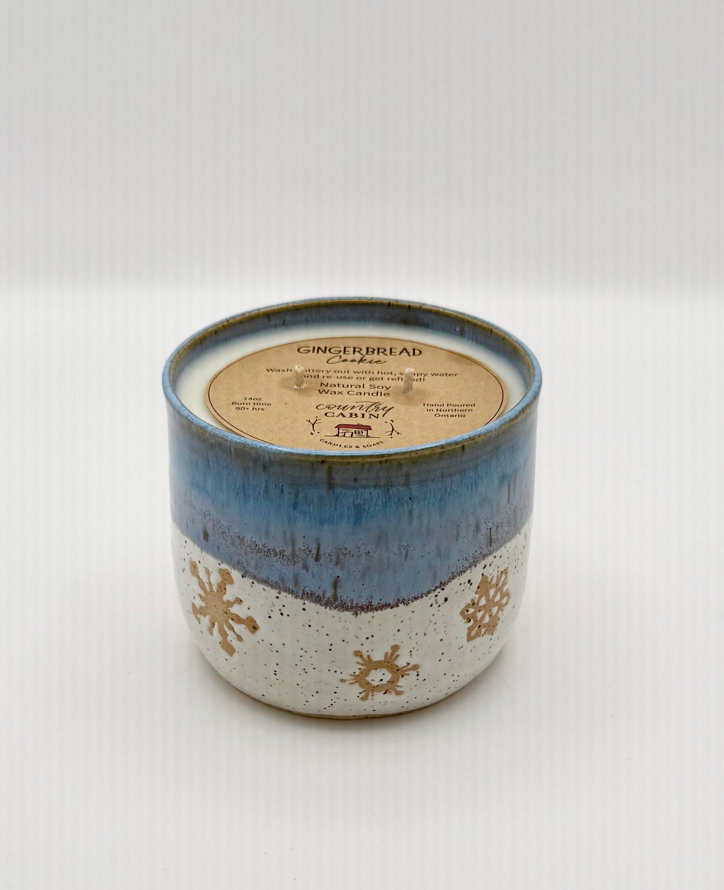 Snowflake Candle Planter Pot