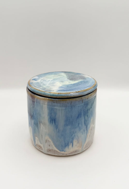 Watercolor Butter Crock