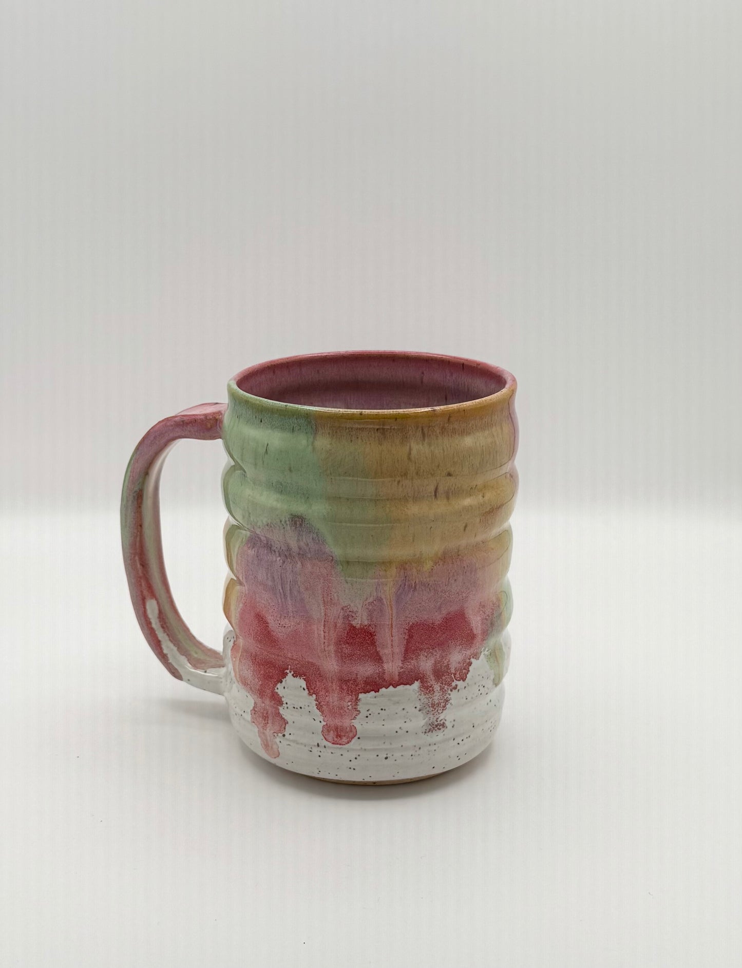 Rainbow Sorbet Tall Wavy Mug