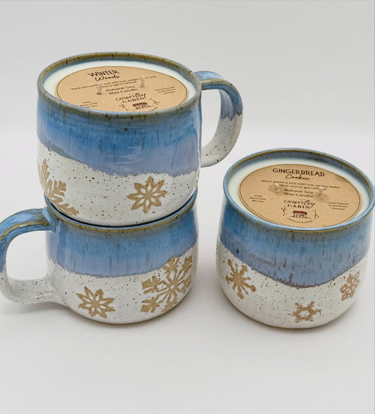 Snowflake Candle Mug